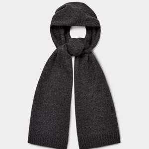 Ugg East Wood 100% Cashmere Rib Knit Scarf